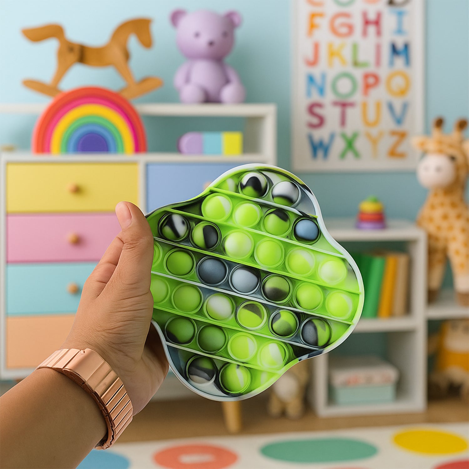 Premium Cloud Shape Silicone Pop It Fidget Toy (1 Pc) Premium Cloud Shape Silicone Pop It Fidget Toy (1 Pc)